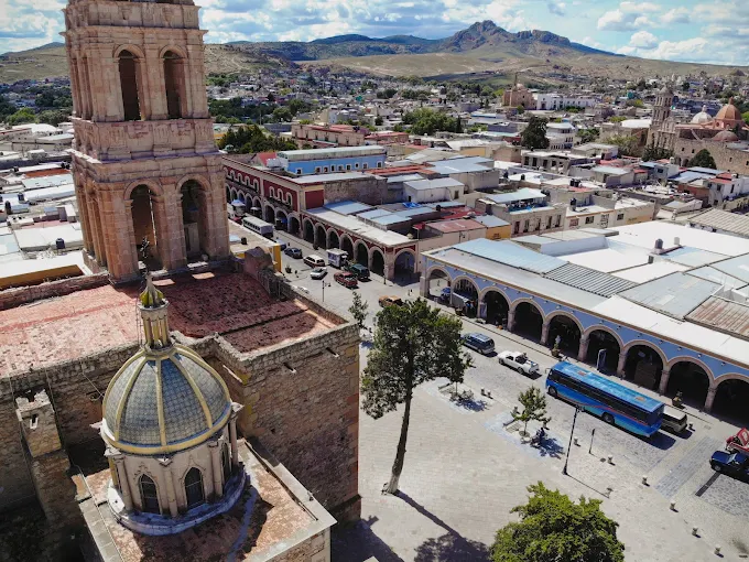 Vista aérea de Sombrerete, Zacatecas